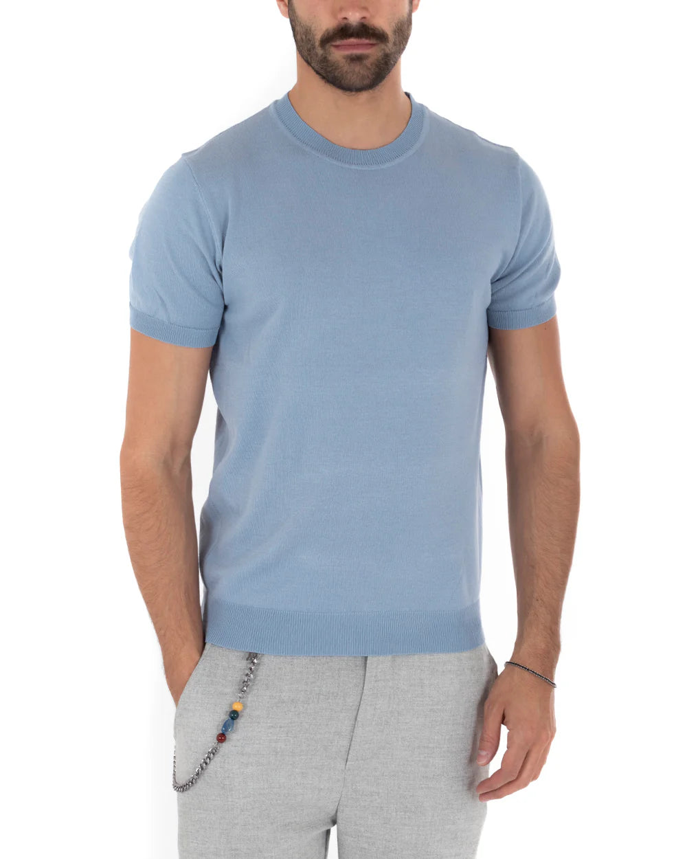 Louis | T-Shirt Homme à Manches Courtes et Col Rond