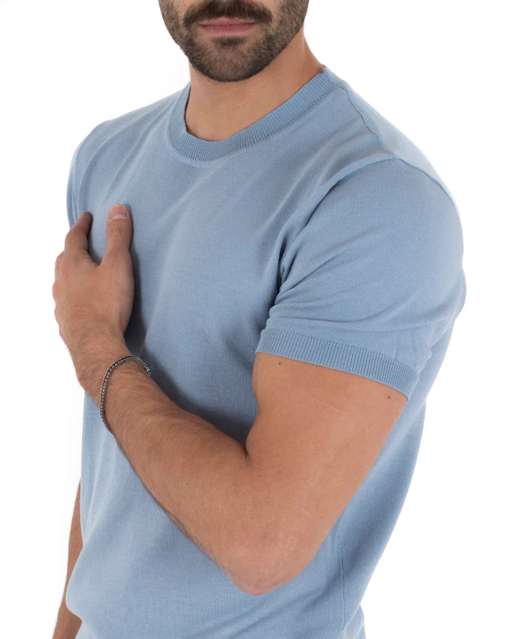 Louis | T-Shirt Homme à Manches Courtes et Col Rond