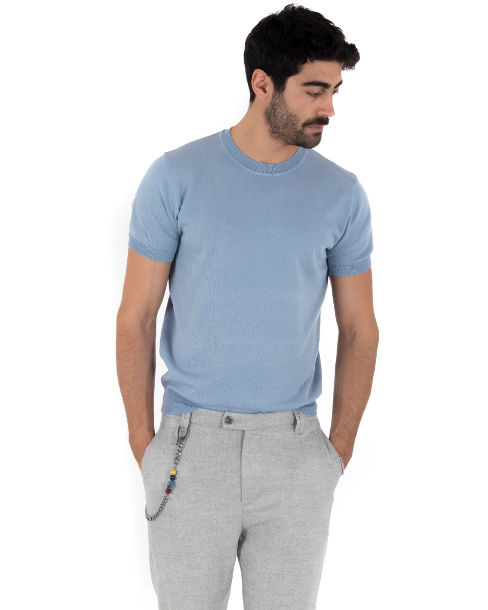 Louis | T-Shirt Homme à Manches Courtes et Col Rond