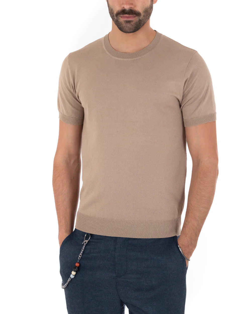 Louis | T-Shirt Homme à Manches Courtes et Col Rond