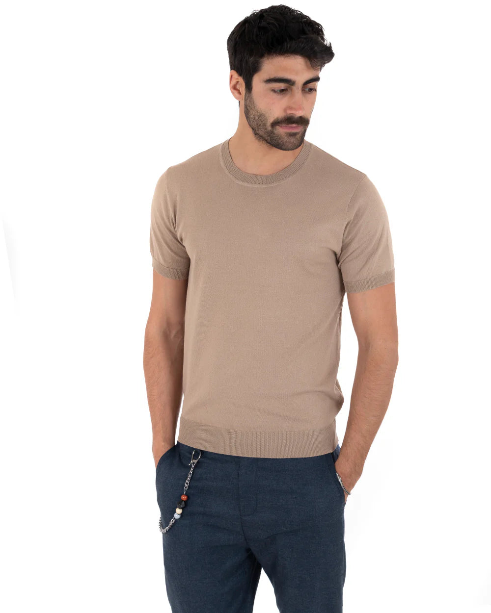 Louis | T-Shirt Homme à Manches Courtes et Col Rond