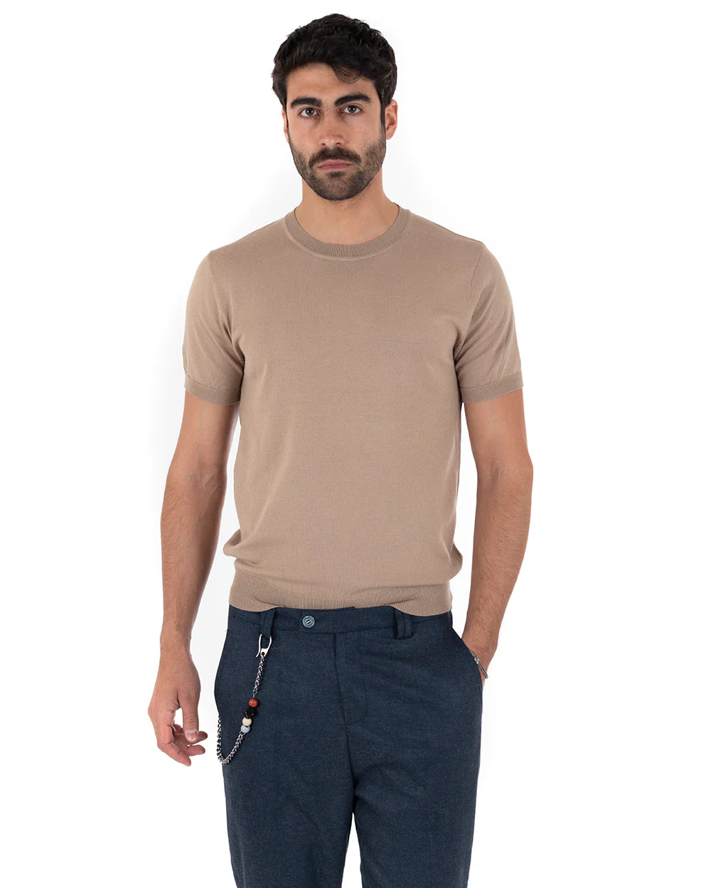 Louis | T-Shirt Homme à Manches Courtes et Col Rond