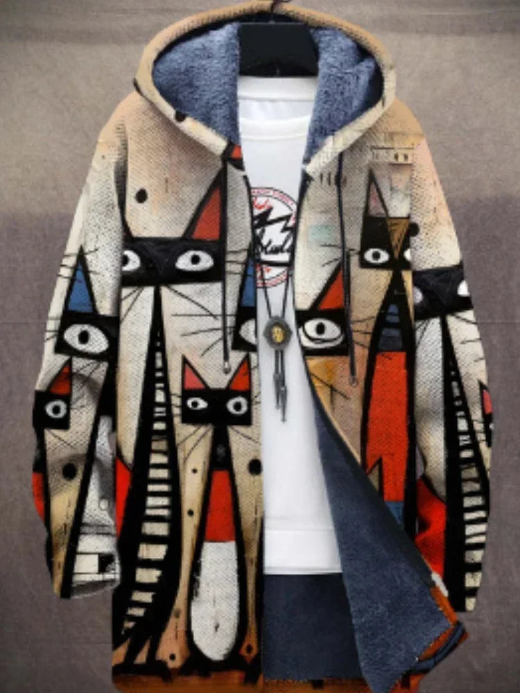 Leo - Jacket with Artistic Print