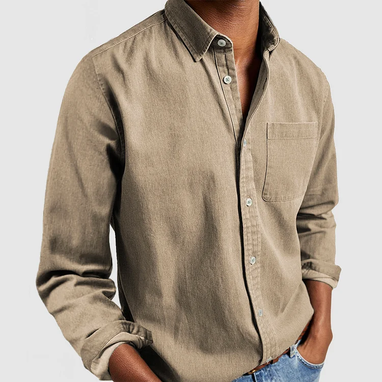 Charles - Chemise Casual Élégante en Coton
