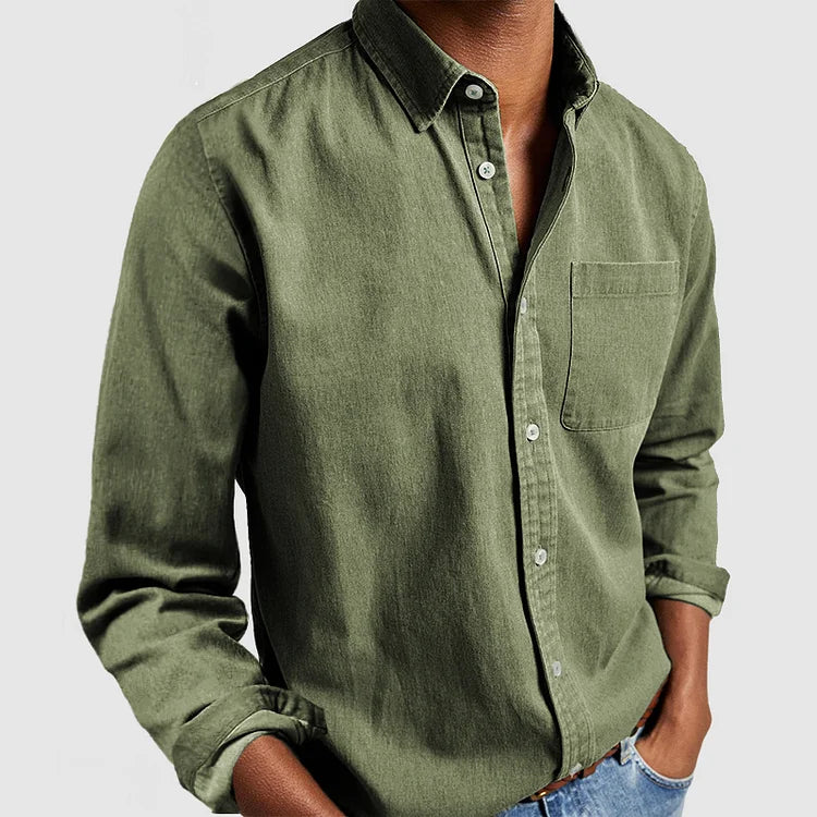 Charles - Chemise Casual Élégante en Coton