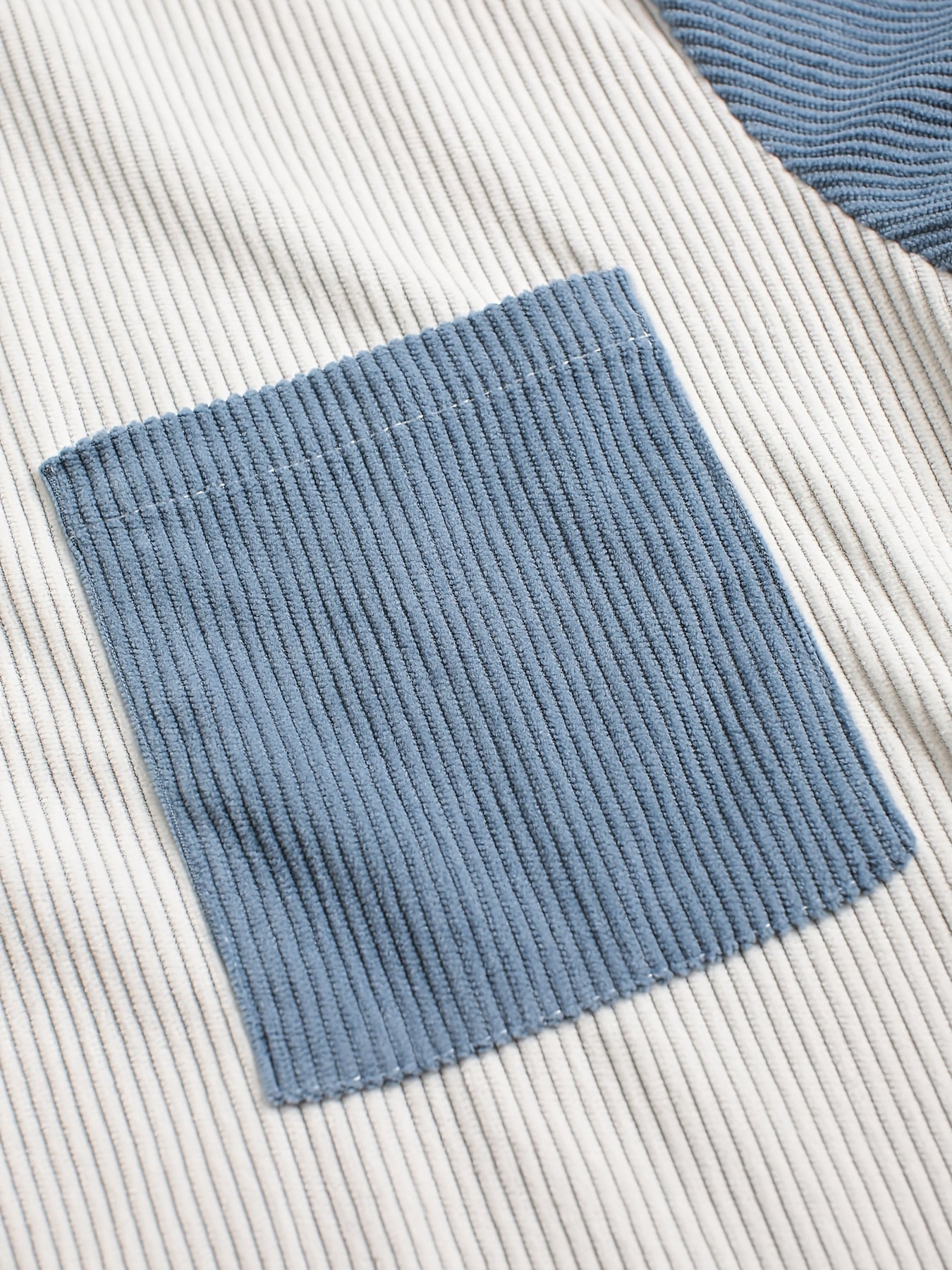 Laurent™ | Chemise Bleu Ivoire Contrastée