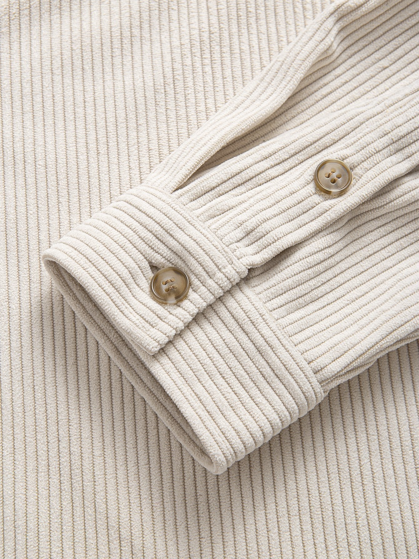 Laurent™ - Chemise en velours côtelé à col montant