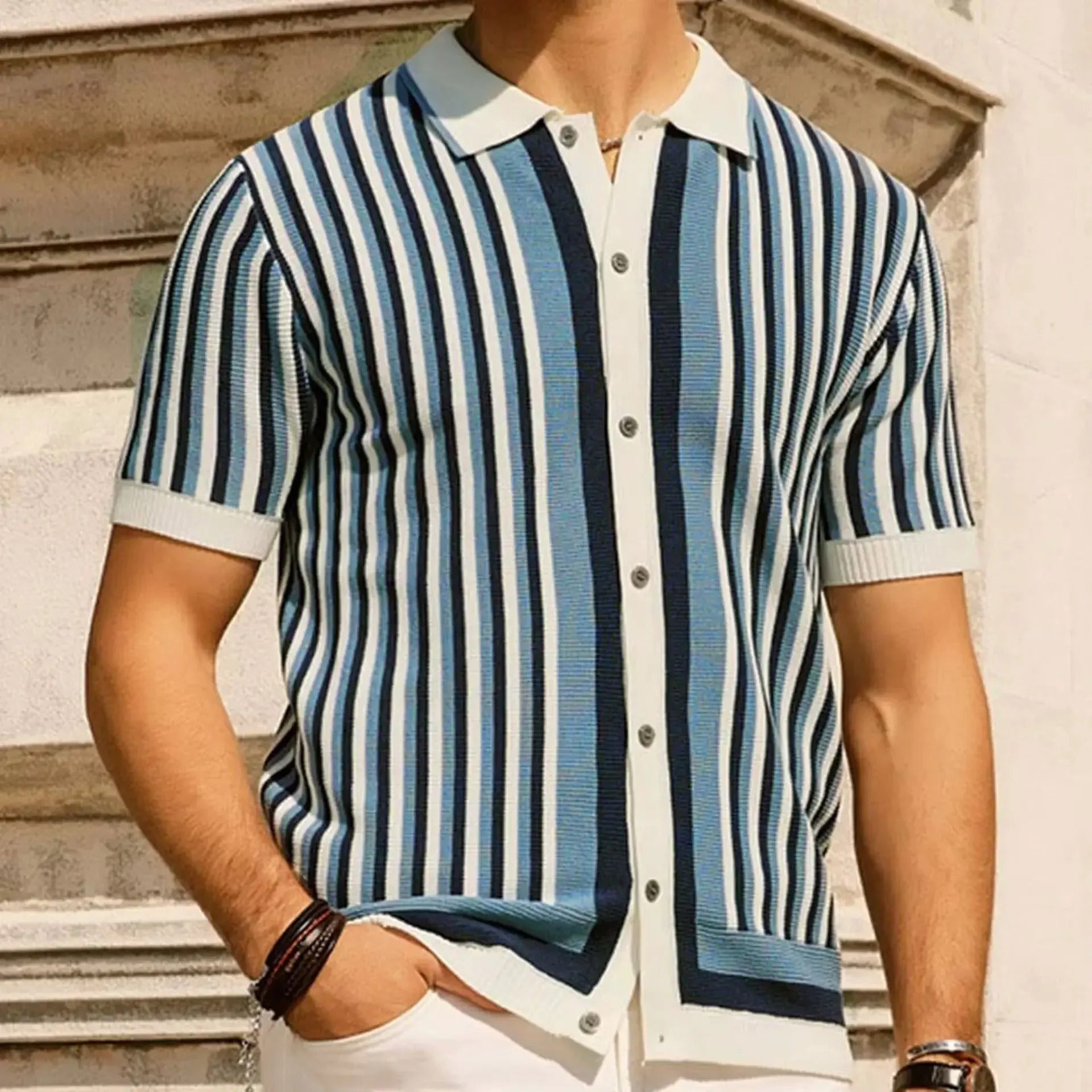 London Edit™ | Striped Tencel Shirt