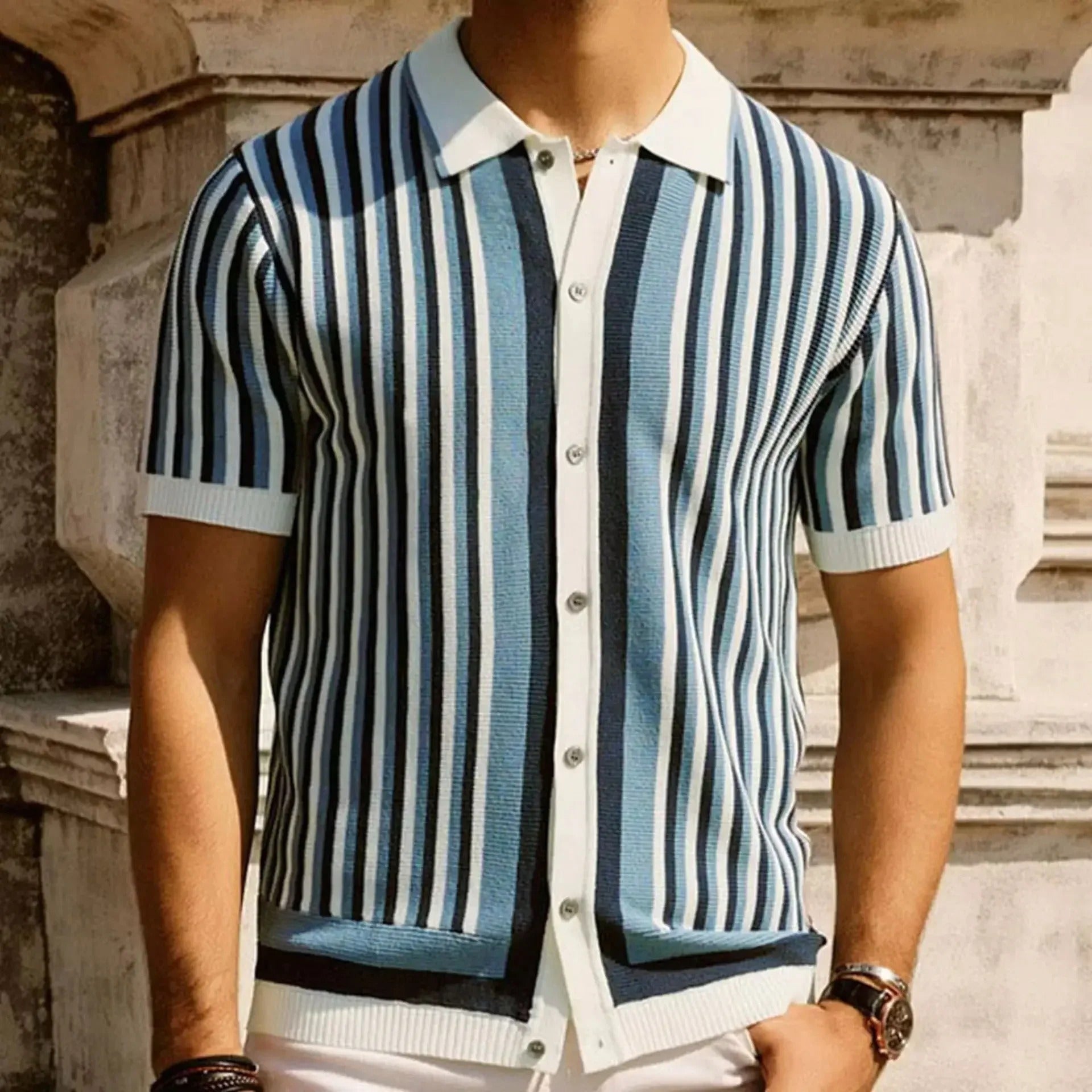 London Edit™ | Striped Tencel Shirt