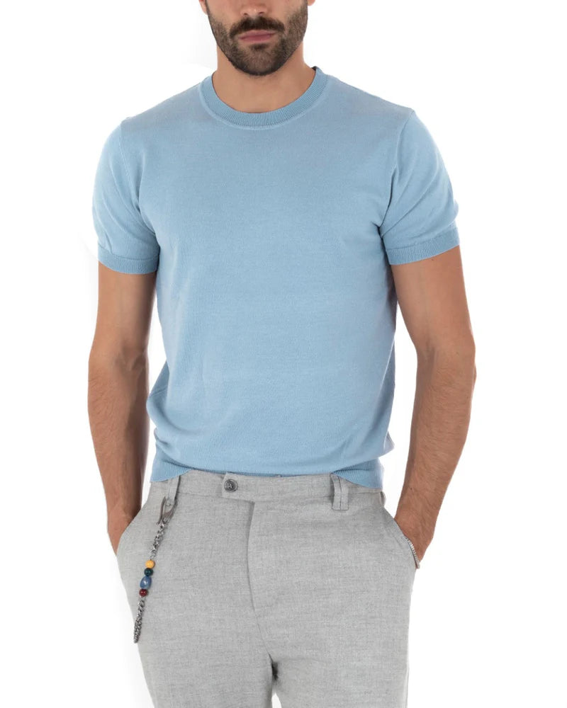 Louis | T-Shirt Homme à Manches Courtes et Col Rond