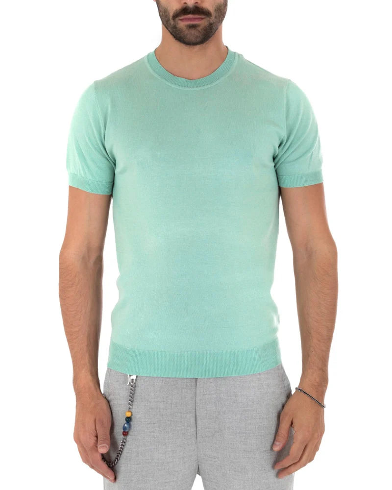 Louis | T-Shirt Homme à Manches Courtes et Col Rond