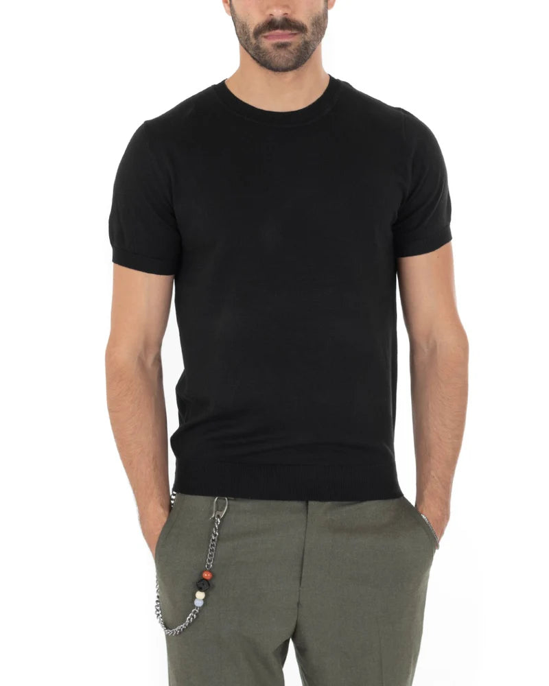 Louis | T-Shirt Homme à Manches Courtes et Col Rond