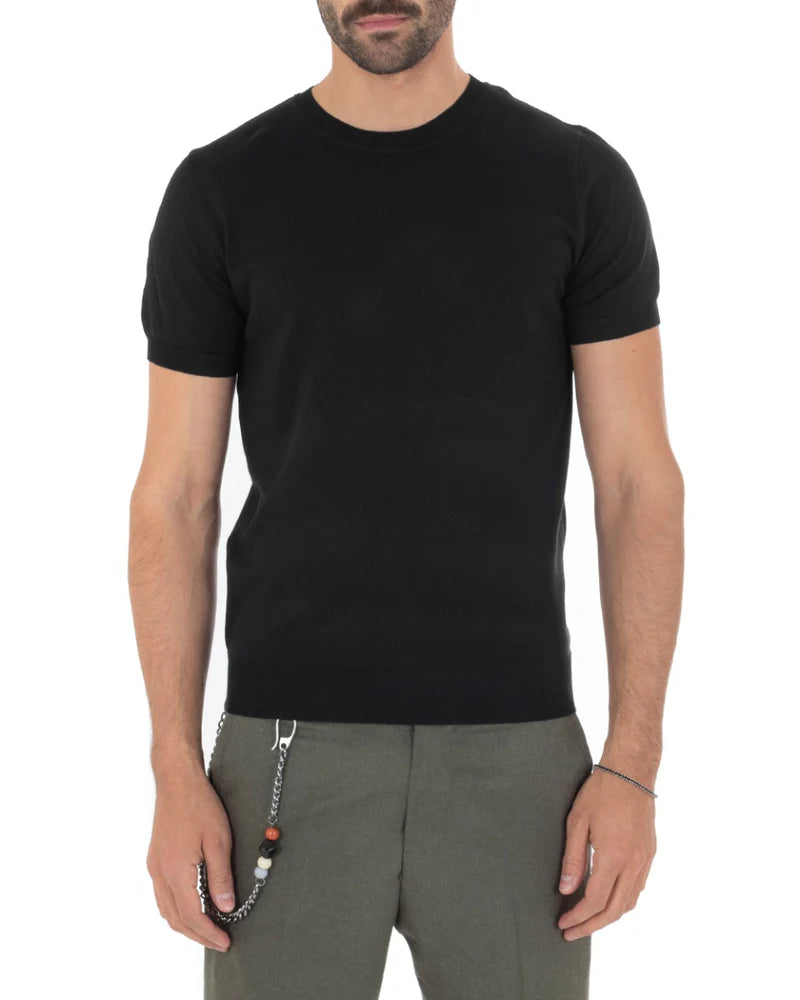 Louis | T-Shirt Homme à Manches Courtes et Col Rond