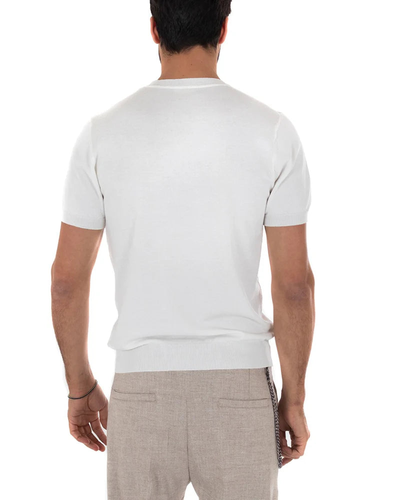 Louis | T-Shirt Homme à Manches Courtes et Col Rond
