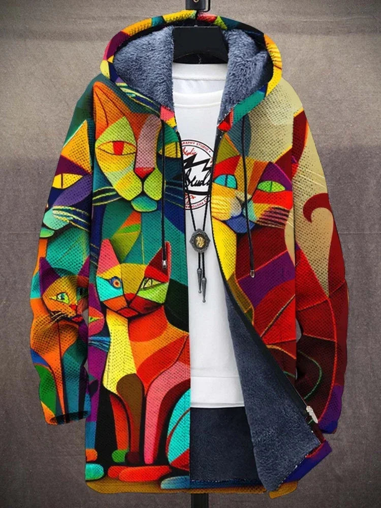 Leo - Jacket with Artistic Print
