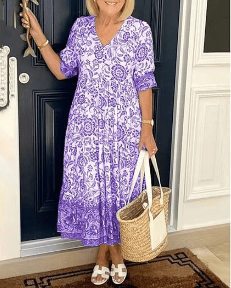 Valérie | Robe d'été Confortable – Légère, Féminine & Élégante