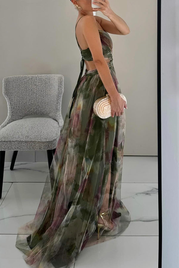 Giselle - Maxi-robe Incantevole avec Imprimé Floral