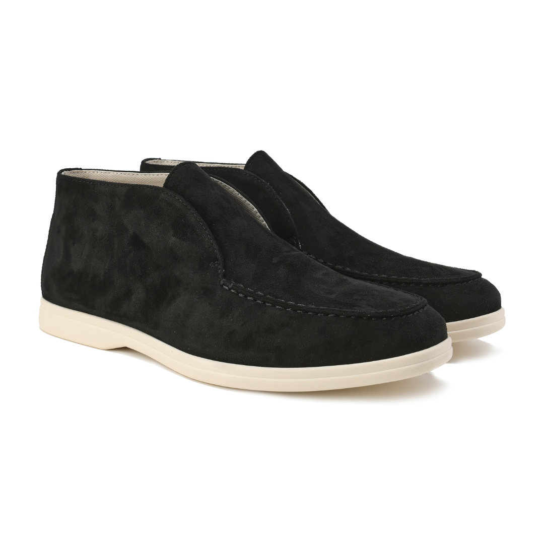 Laurent™ | Mocassins hauts en daim