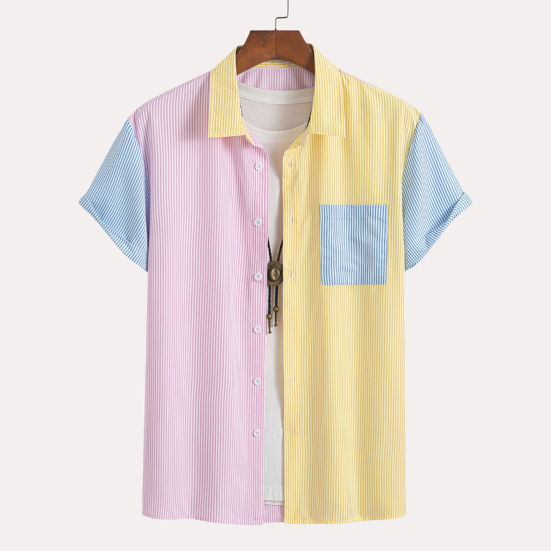 Laurent™ | Chemise Rayée Multicolore