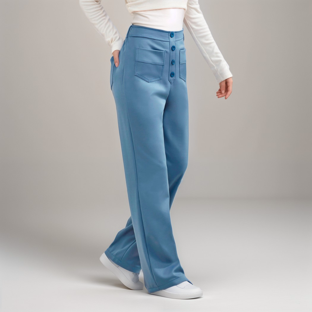 Noémie - Pantalon élastique taille haute | 1+1 GRATUIT
