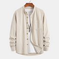 Laurent™ - Chemise en velours côtelé à col montant