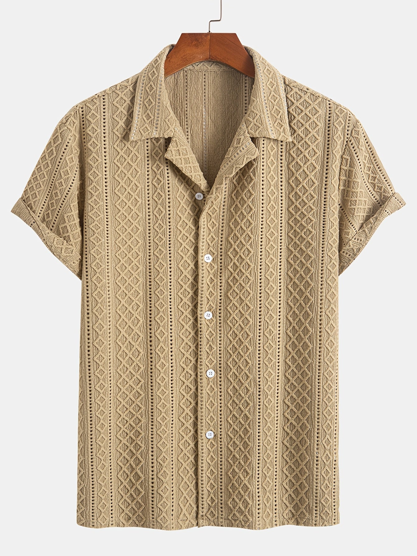 Laurent™ | Chemise Motif Relief Bohème