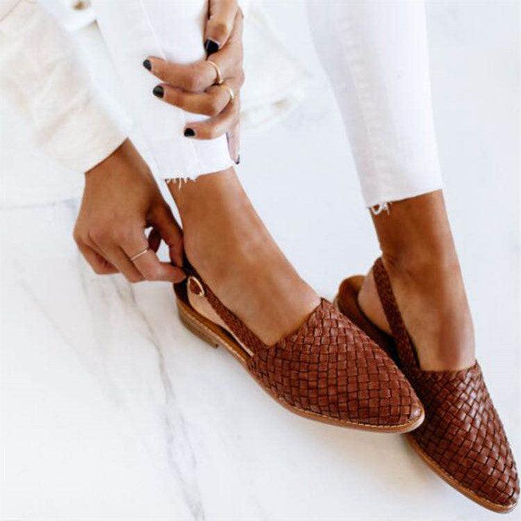 Marta™ | Slingback Intrecciato pour Chaussures Confortables
