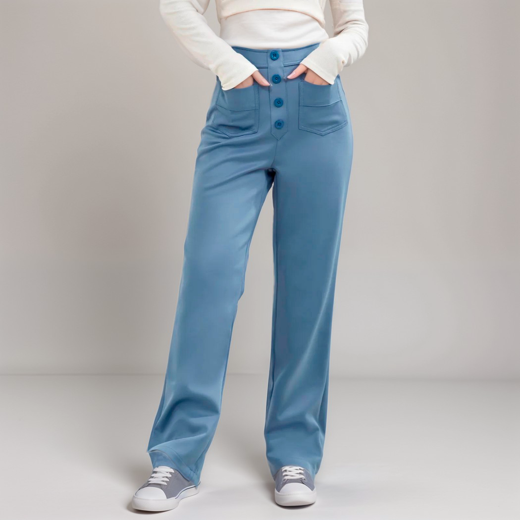 Noémie - Pantalon élastique taille haute | 1+1 GRATUIT