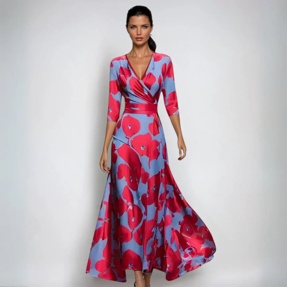Emily™ | Robe Chasuble Fleurie Élégante