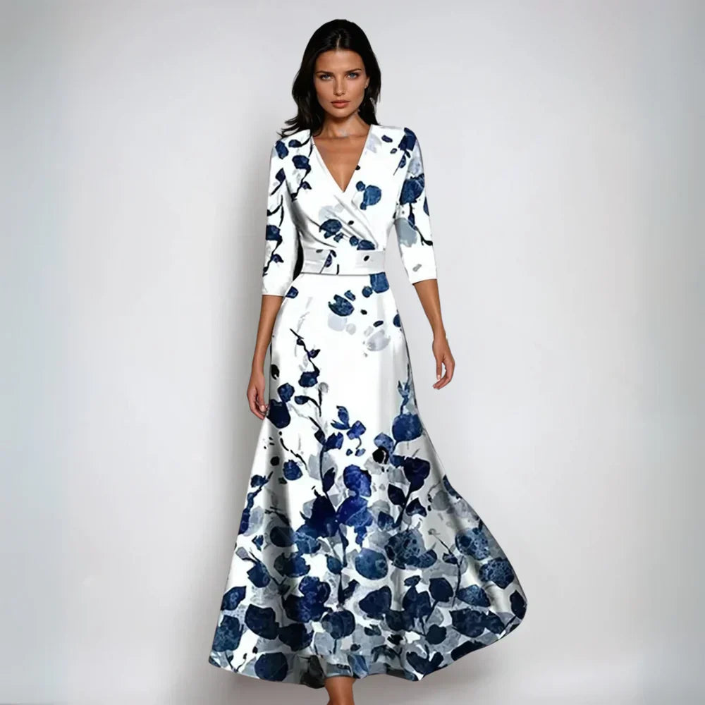 Emily™ | Robe Chasuble Fleurie Élégante
