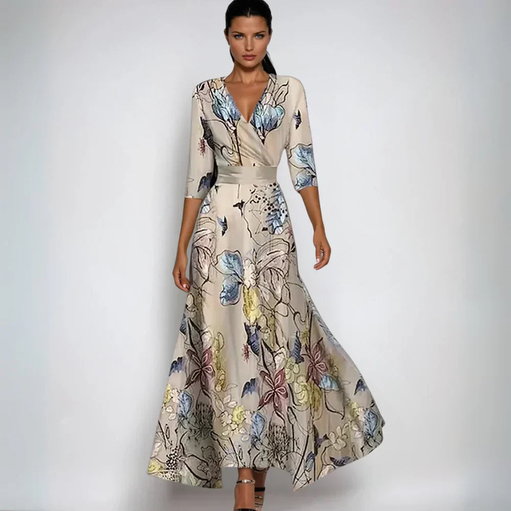 Emily™ | Robe Chasuble Fleurie Élégante