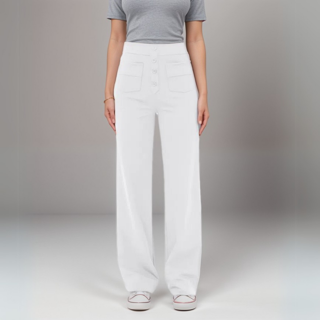 Noémie - Pantalon élastique taille haute | 1+1 GRATUIT