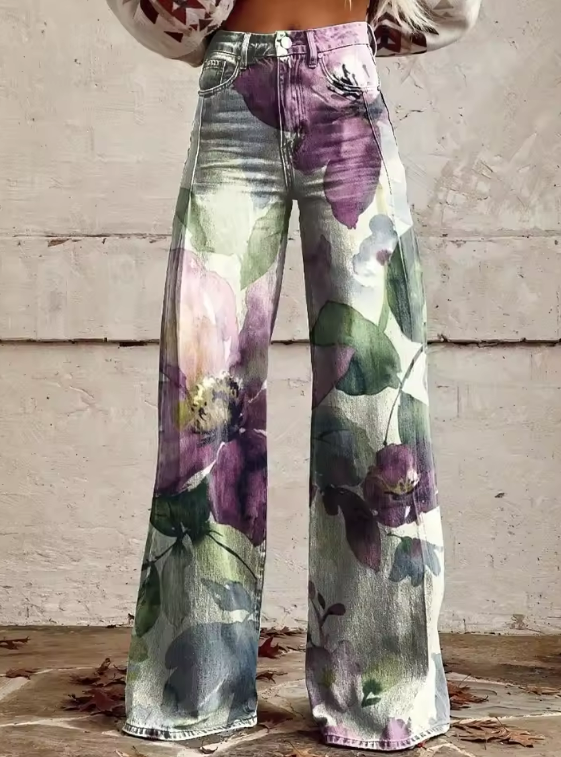 ALESSIA | Pantalons Boho Vintage au Style Unique et Raffiné