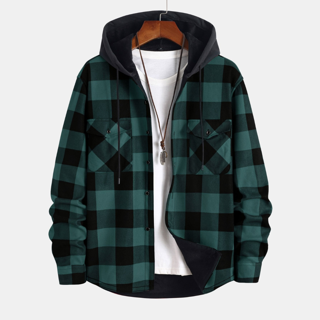 Laurent™ - Chemise à capuche doublée en flanelle