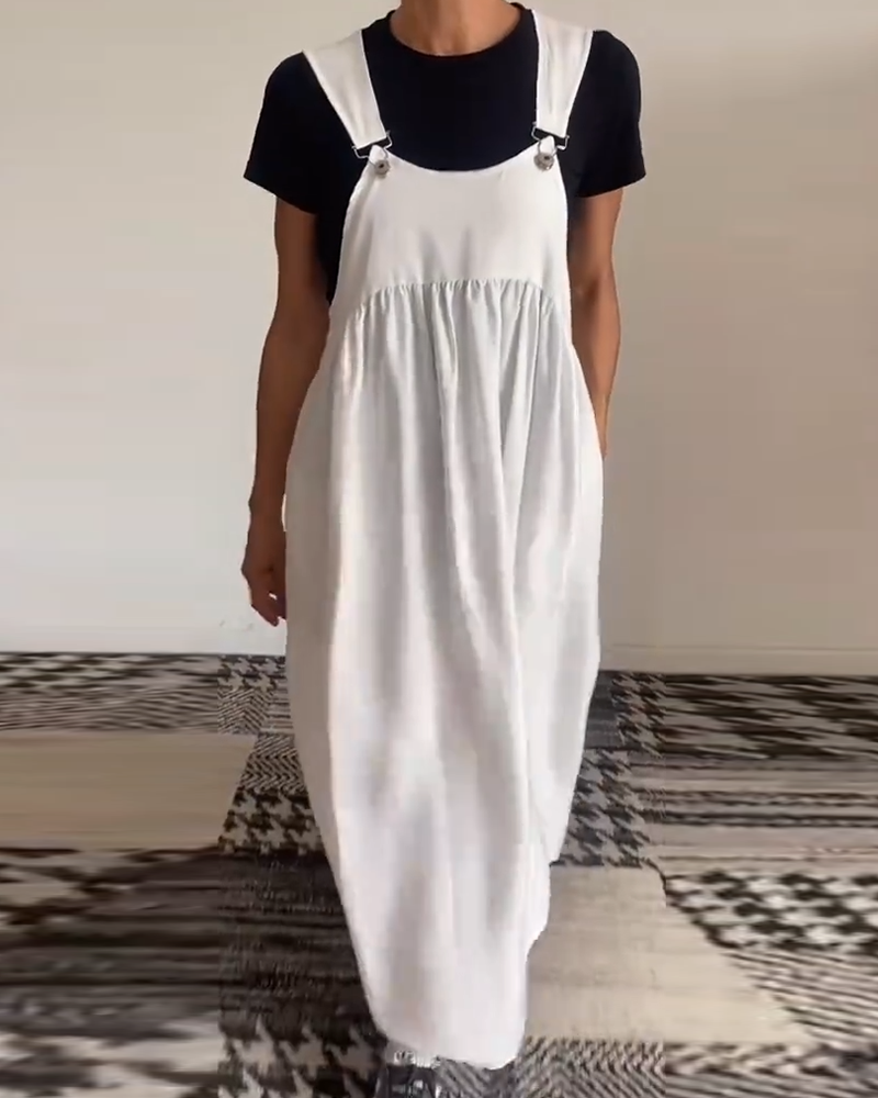 Sophie - Robe décontractée unie et fluide