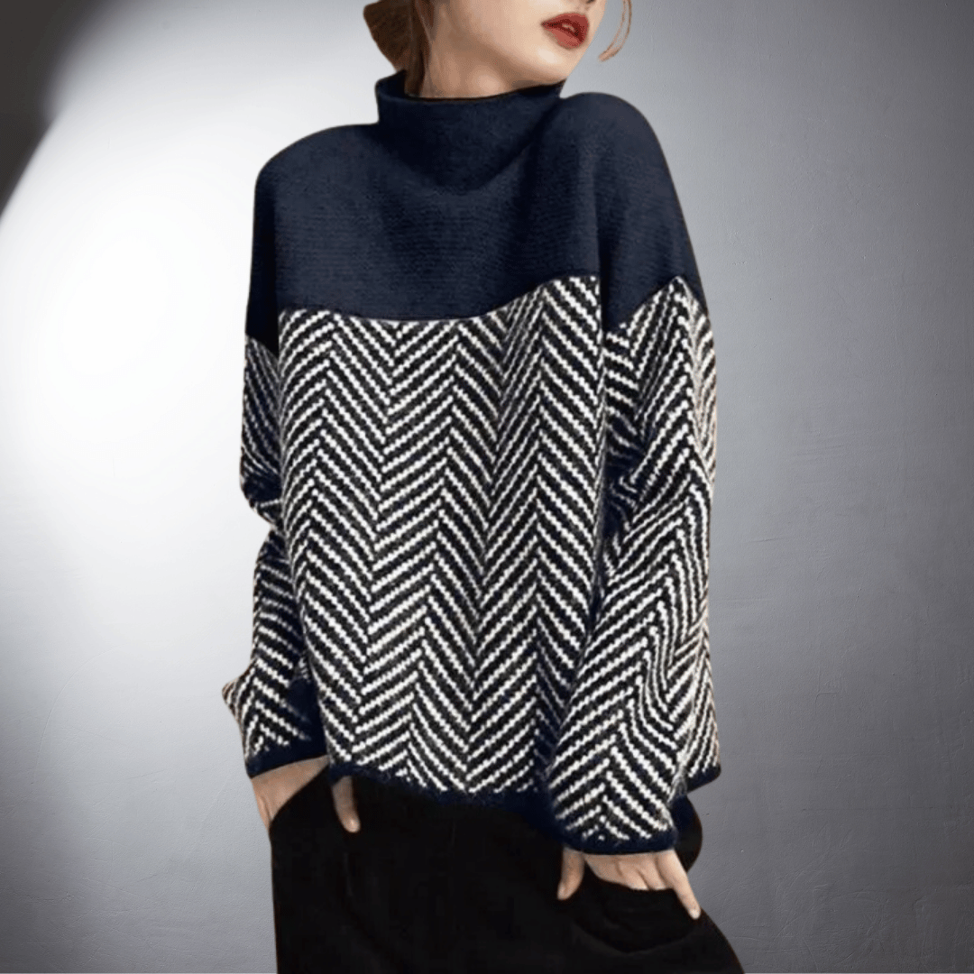 Laurent™ | Pull en Maille Herringbone Élégante