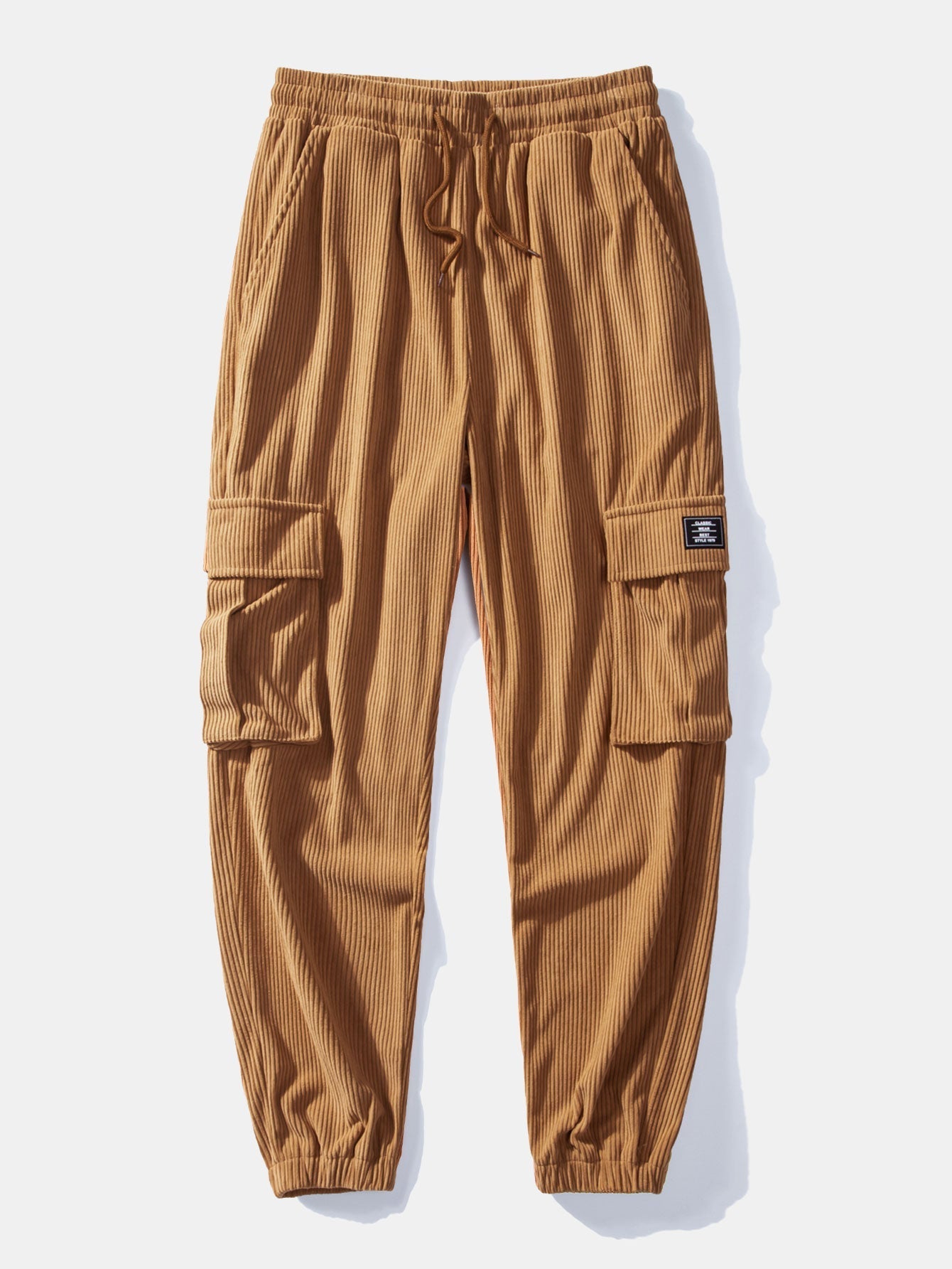 Laurent™ - Ensemble chemise et jogger cargo en velours côtelé