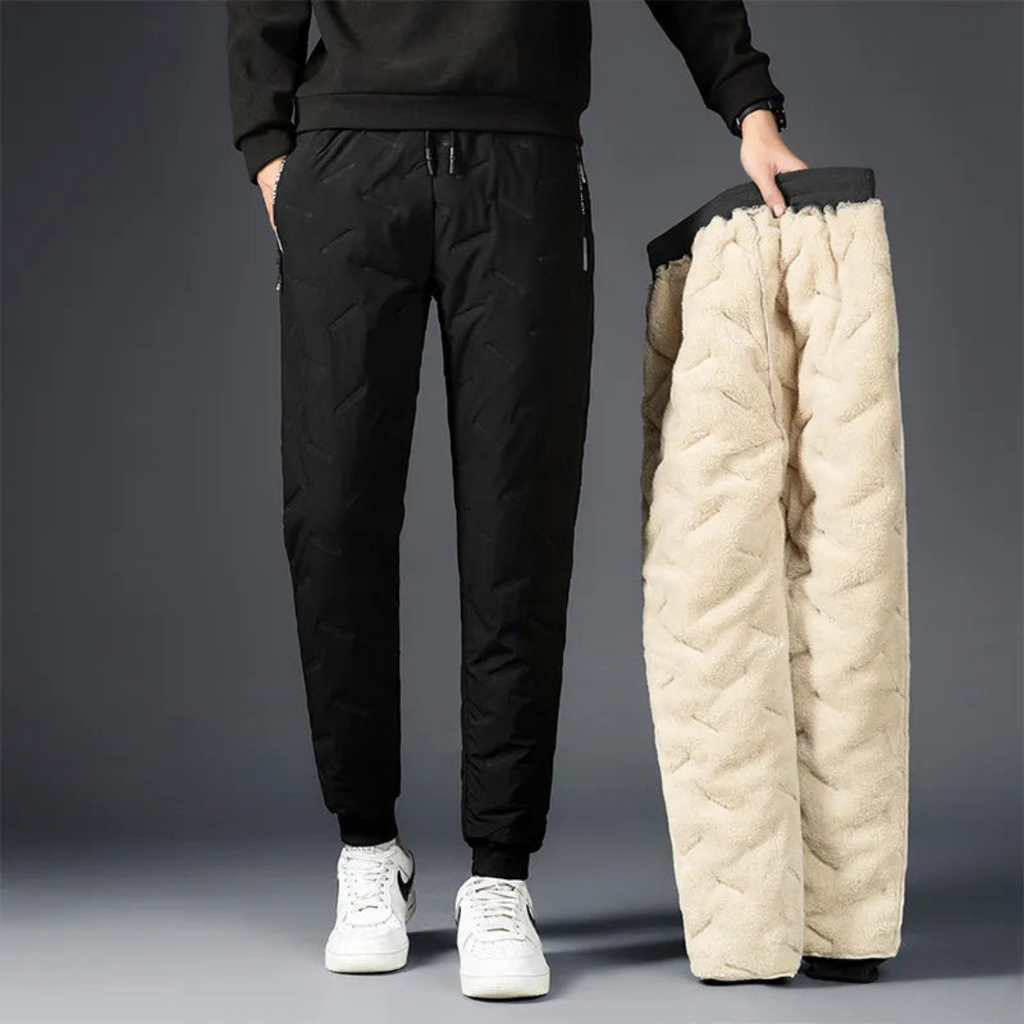 Alexis - Pantalon d'Hiver Décontracté en Polaire