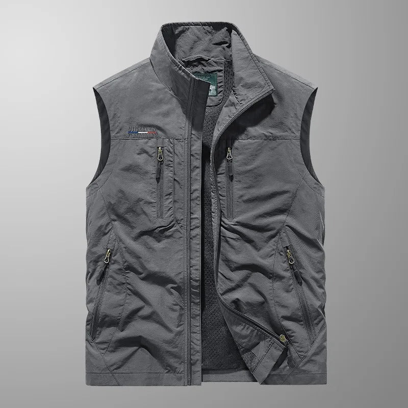 Hermann™ – Gilet cargo respirant avec plusieurs poches