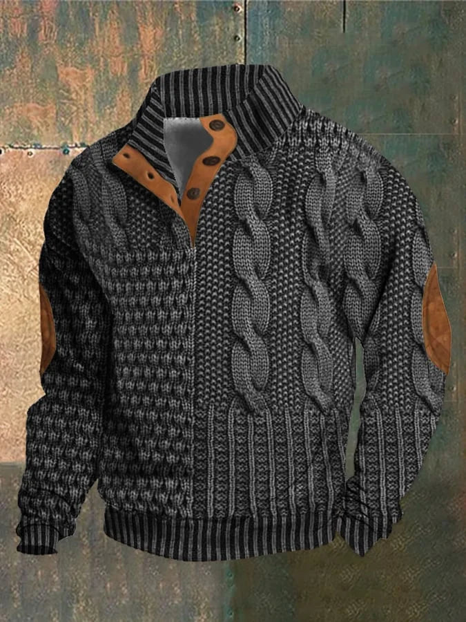 Grayson - Turtleneck Sweater with Button Detail