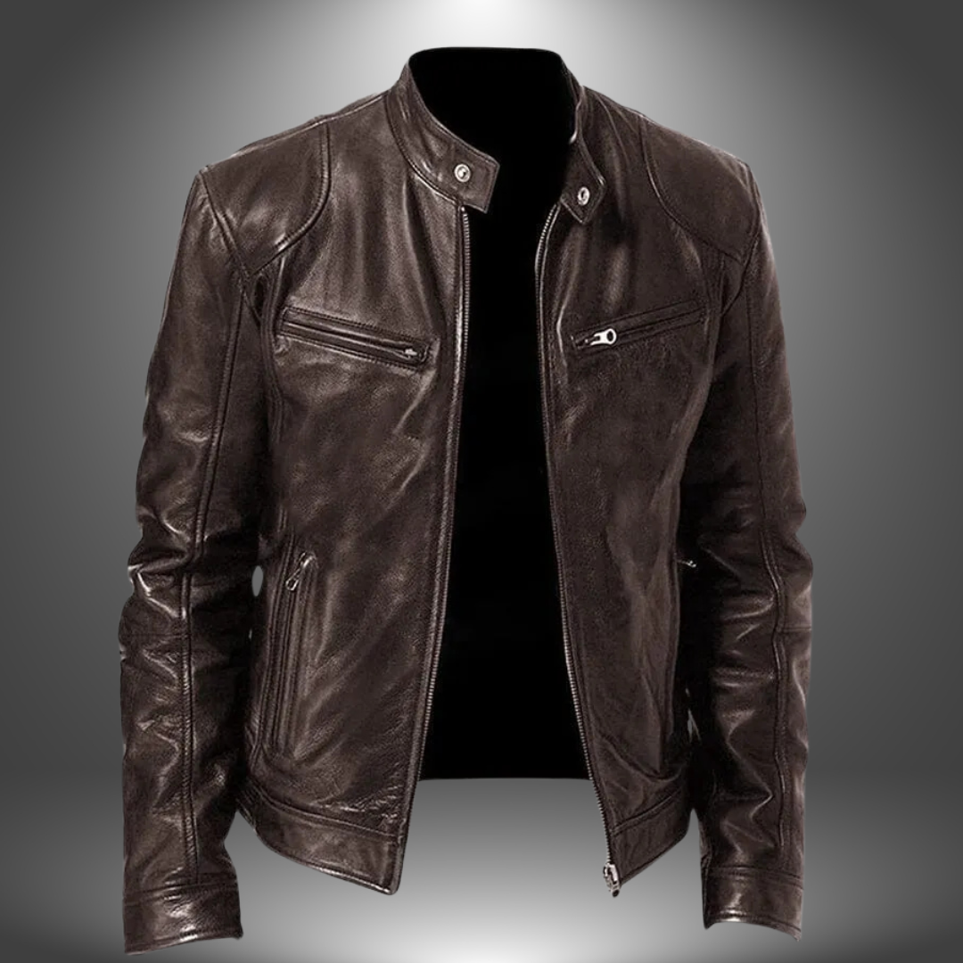 James | Veste en Cuir Artisanale pour Homme