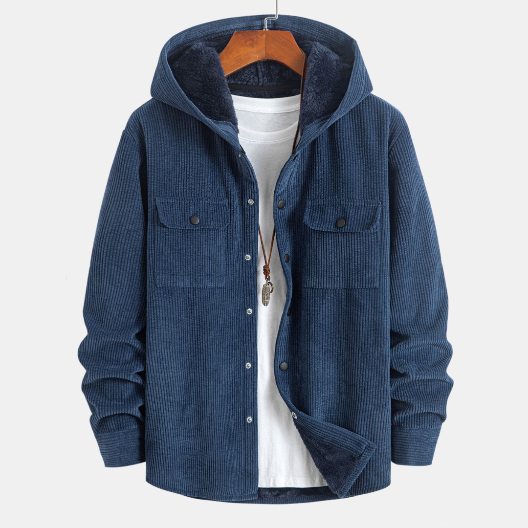 Laurent™ - Chemise à capuche en flanelle polaire doublée