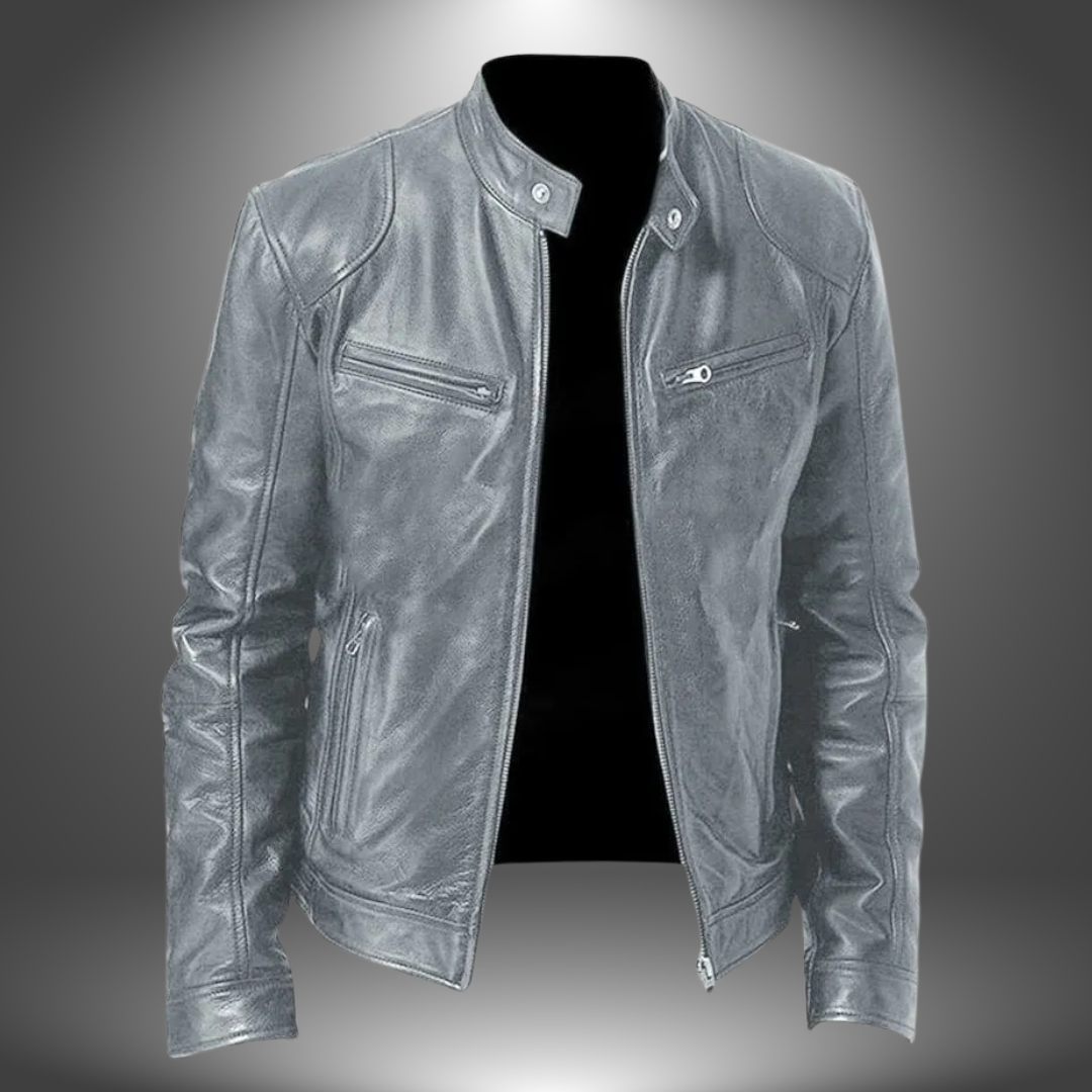 James | Veste en Cuir Artisanale pour Homme