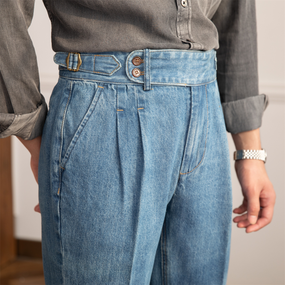 London Edit™ | Denim Gurkha Pants