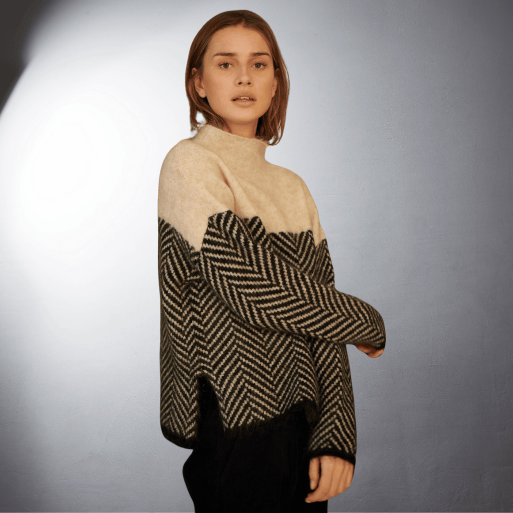 Laurent™ | Pull à Motif Chevron en Laine Douce
