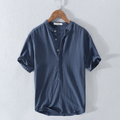 Ibiza Breeze | Chemise Légère à Col Tunisien
