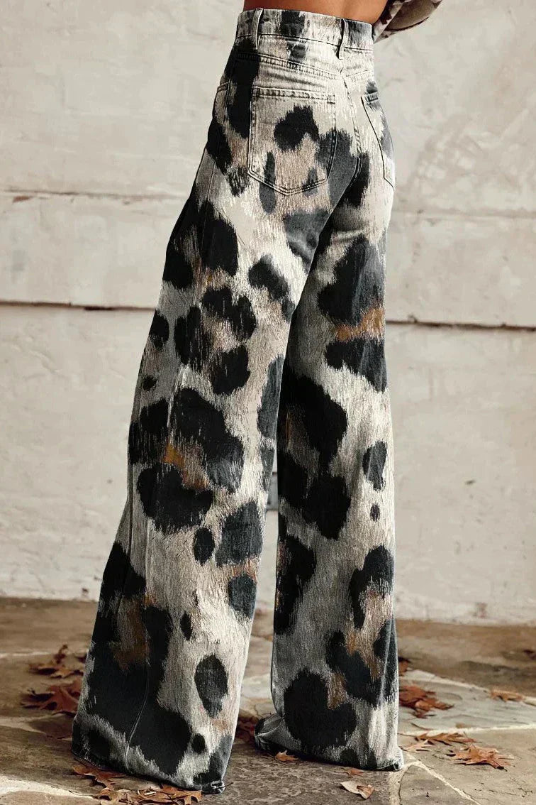 CHEETAH | Pantalons Boho Vintage avec Imprimé Chic