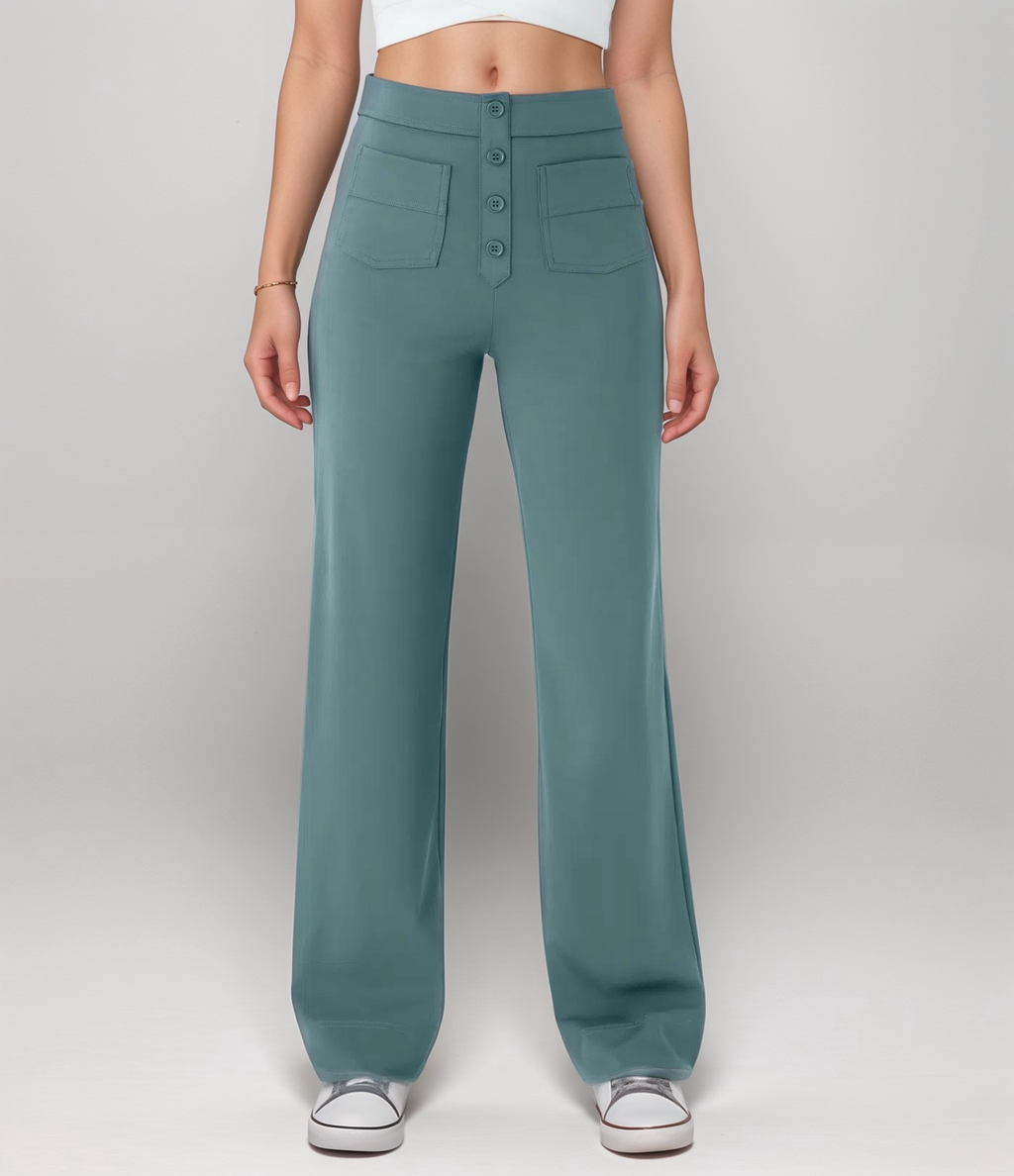 Noémie - Pantalon élastique taille haute | 1+1 GRATUIT