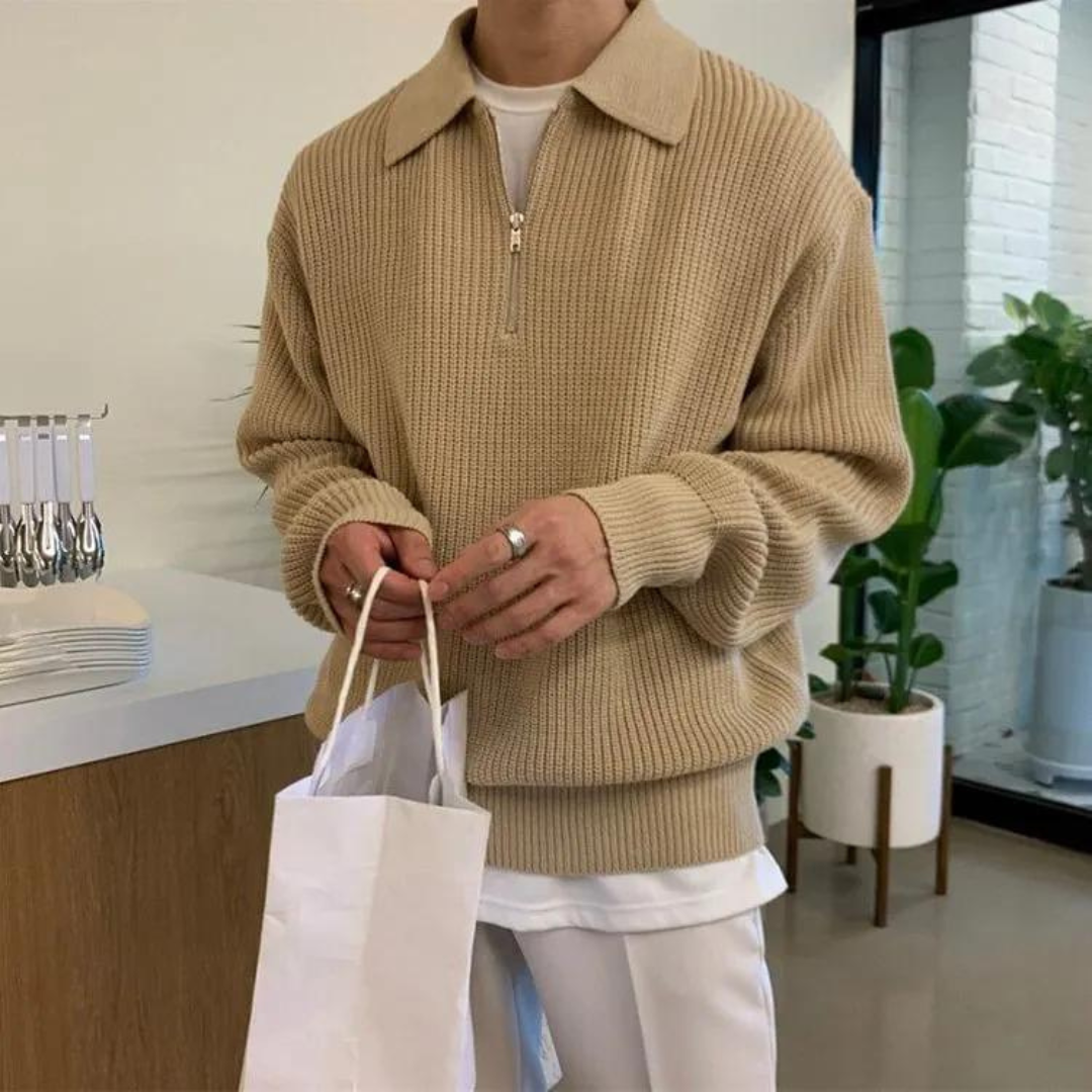 Laurent™ | Pull demi-zippé Cesare