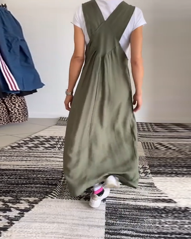 Sophie - Robe décontractée unie et fluide